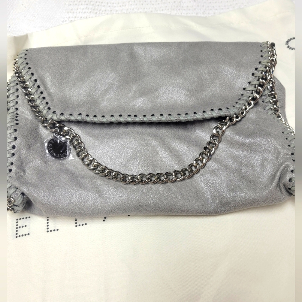 Authentic Stella McCartney Silver Clutch